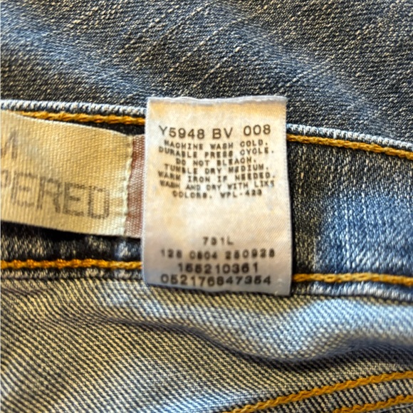 Levi's 512 @2004 Classic Tapered Med-Wash Blue Denim Jeans 30 x 31- 12 Long (1) - Picture 6 of 6